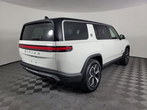 Glacier White 2024 Rivian R1S Adventure Quad Motor Large Pack