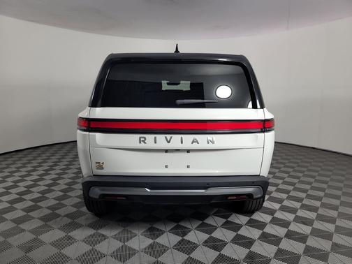 Glacier White 2024 Rivian R1S Adventure Quad Motor Large Pack