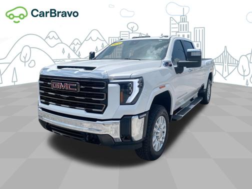 White Frost Tricoat 2024 GMC Sierra 2500 SLT
