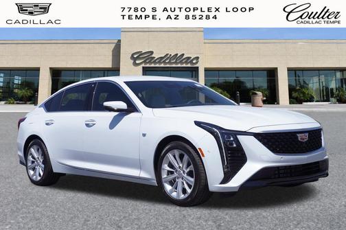 Vibrant White Tricoat 2026 Cadillac CT5 Premium Luxury