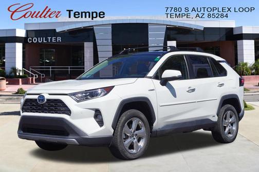 Blizzard Pearl 2021 Toyota RAV4 Hybrid Limited