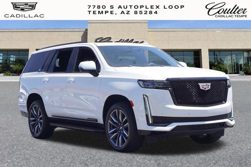 Crystal White Tricoat 2021 Cadillac Escalade Sport Platinum