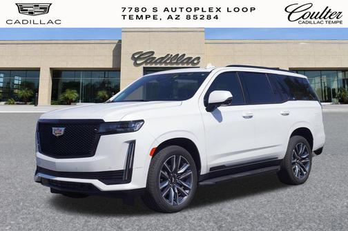 Crystal White Tricoat 2021 Cadillac Escalade Sport Platinum