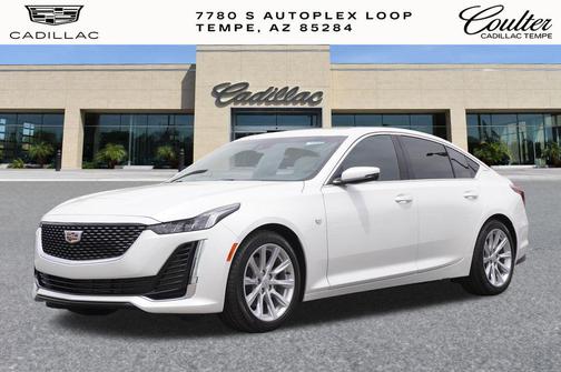 Crystal White Tricoat 2024 Cadillac CT5 Luxury