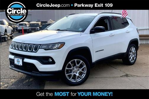 Bright White Clearcoat 2022 Jeep Compass Latitude Lux