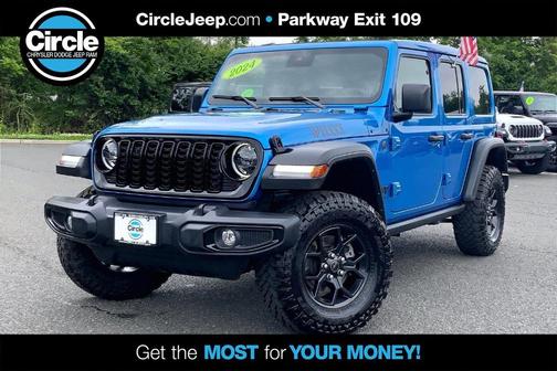 Hydro Blue Pearl 2024 Jeep Wrangler Sport