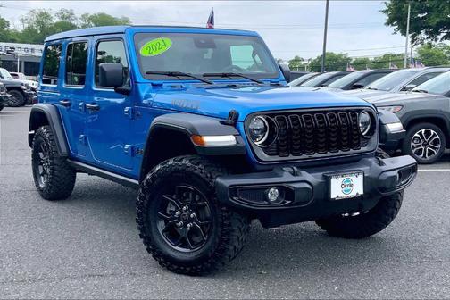 Hydro Blue Pearl 2024 Jeep Wrangler Sport