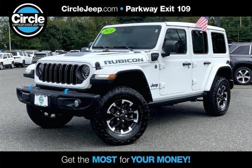 Bright White Clearcoat 2024 Jeep Wrangler 4xe Rubicon