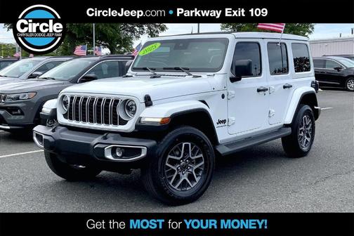Bright White Clearcoat 2025 Jeep Wrangler Sahara