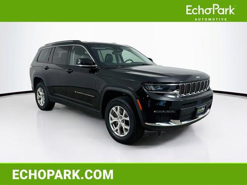 Diamond Black Crystal Pearlcoat 2023 Jeep Grand Cherokee L Limited
