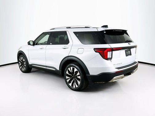 Space White Metallic 2025 Ford Explorer Platinum