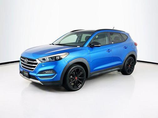Caribbean Blue 2017 Hyundai TUCSON Night