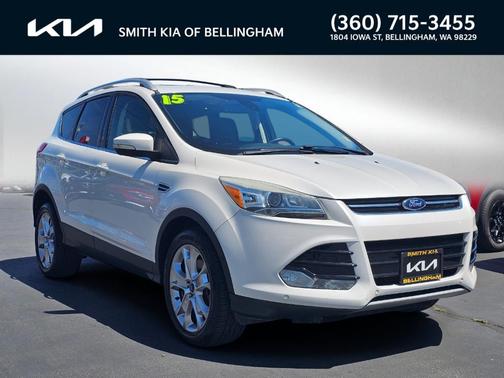 White Platinum Tri-Coat Metallic 2015 Ford Escape Titanium