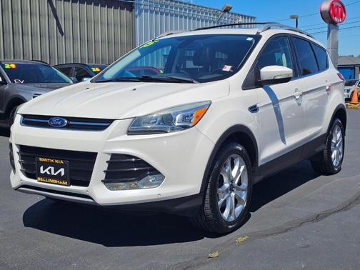 White Platinum Tri-Coat Metallic 2015 Ford Escape Titanium