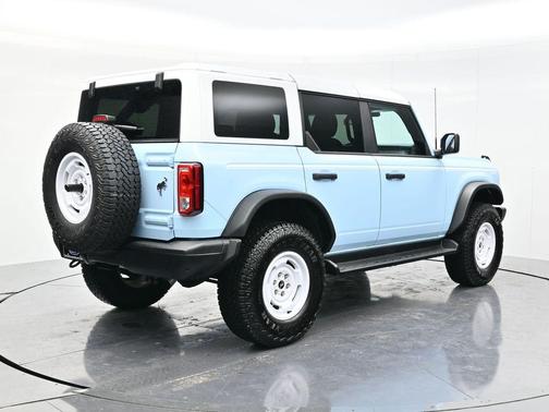 Blue 2025 Ford Bronco Heritage Edition