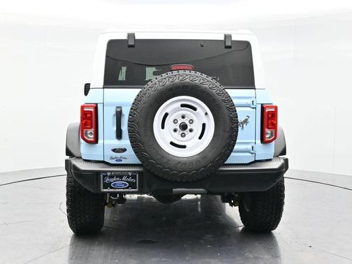 Blue 2025 Ford Bronco Heritage Edition
