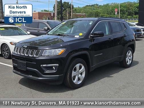 Diamond Black Crystal Pearlcoat 2021 Jeep Compass Latitude