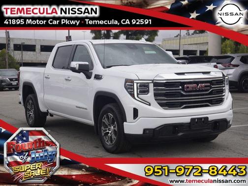 Summit White 2025 GMC Sierra 1500 SLT