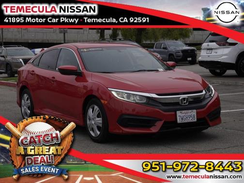 Red Alert 2017 Honda Civic LX