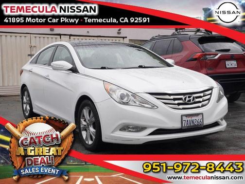 Shimmering White Mica 2013 Hyundai SONATA Limited