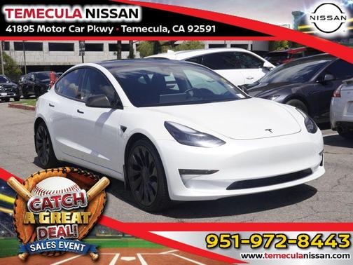 Pearl White Multi 2022 Tesla Model 3 Performance