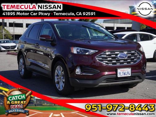 Burgundy Velvet Metallic Tinted Clearcoat 2024 Ford Edge Titanium