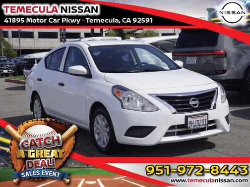 Cloud White 2019 Nissan Versa 1.6 S+