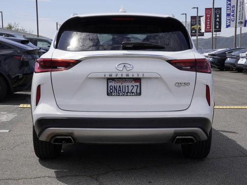 Lunar White 2020 INFINITI QX50 Luxe