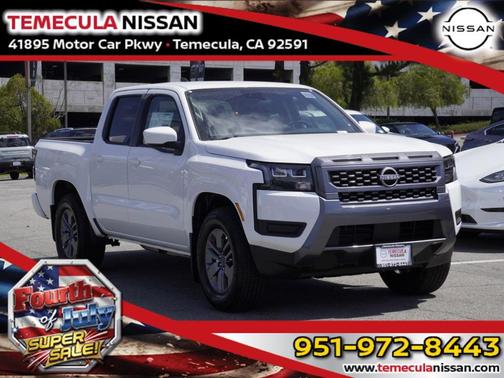 Glacier White 2026 Nissan Frontier SV