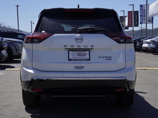 White / Black 2026 Nissan Rogue Platinum