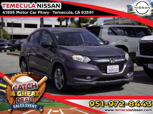Modern Steel Metallic 2016 Honda HR-V EX-L w/Navigation