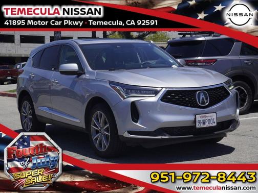 Silver 2023 Acura RDX Technology Package