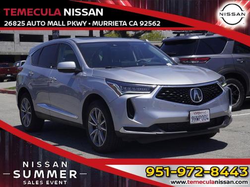 Silver 2023 Acura RDX Technology Package