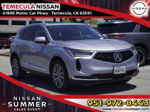 Silver 2023 Acura RDX Technology Package