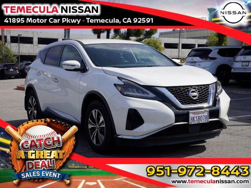 White 2019 Nissan Murano S