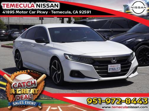 Platinum White Pearl 2021 Honda Accord Sport 1.5T