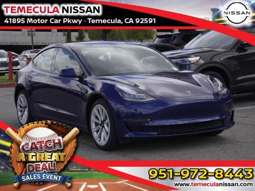Midnight Silver Metallic 2022 Tesla Model 3 Base