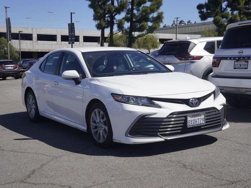 Super White 2021 Toyota Camry LE
