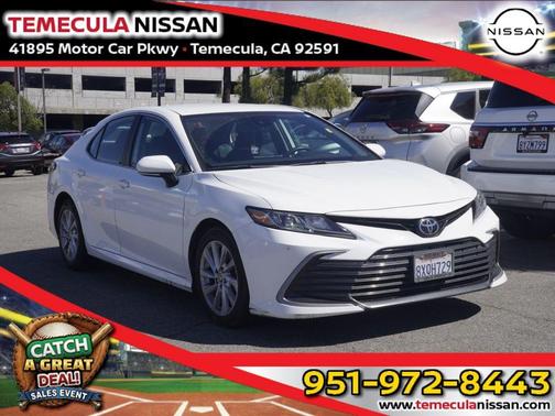Super White 2021 Toyota Camry LE