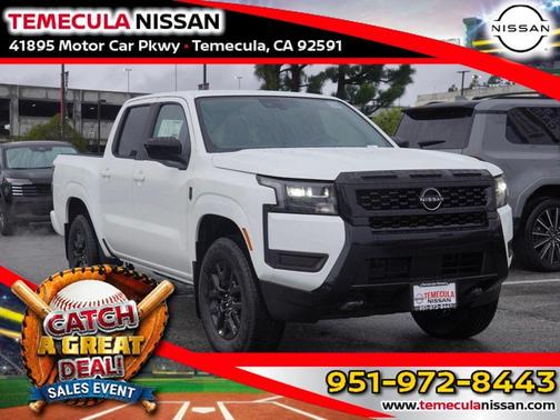 Glacier White 2026 Nissan Frontier SV