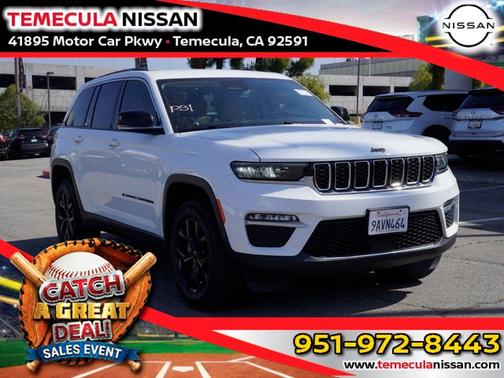 Bright White Clearcoat 2022 Jeep Grand Cherokee Limited