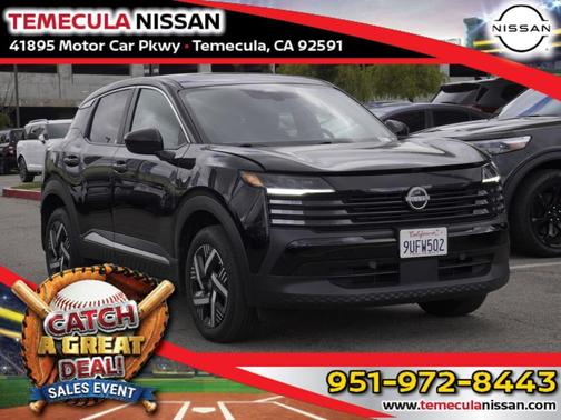 Super Black 2025 Nissan Kicks SV