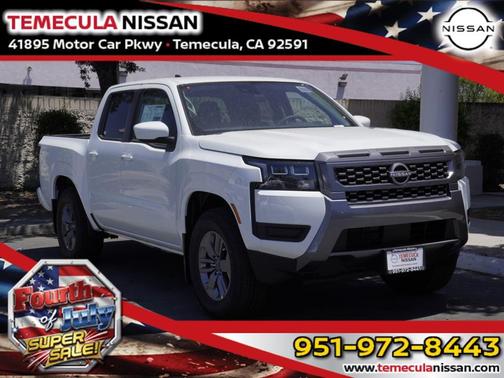 Glacier White 2026 Nissan Frontier SV