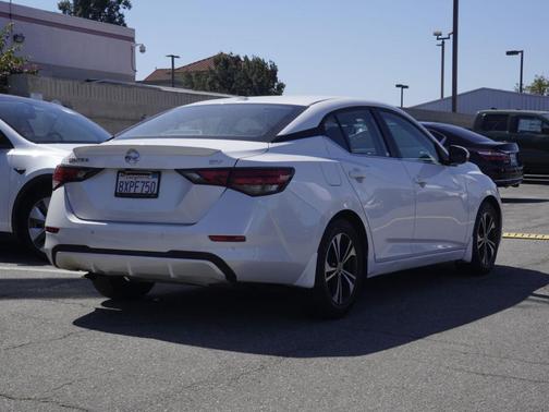 Aspen White 2021 Nissan Sentra SV