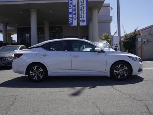 Aspen White 2021 Nissan Sentra SV