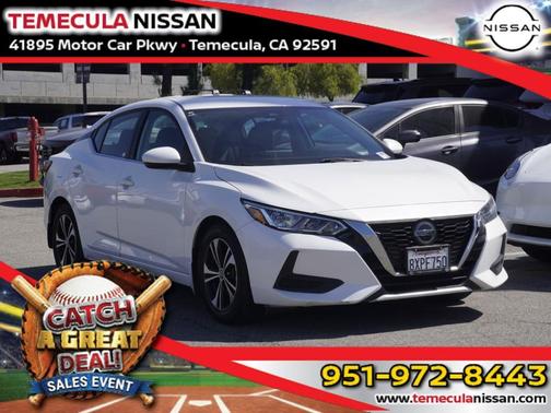 Aspen White 2021 Nissan Sentra SV