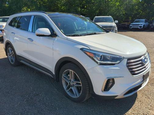 Monaco White 2018 Hyundai SANTA FE Limited Ultimate