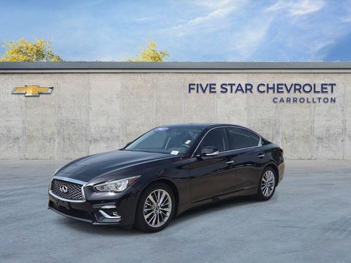 Black Obsidian 2023 INFINITI Q50 3.0t LUXE