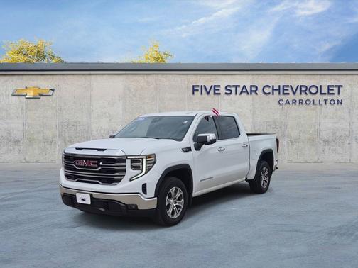 Summit White 2025 GMC Sierra 1500 SLT
