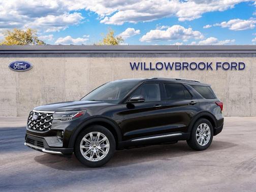 Agate Black Metallic 2027 Ford Explorer Platinum